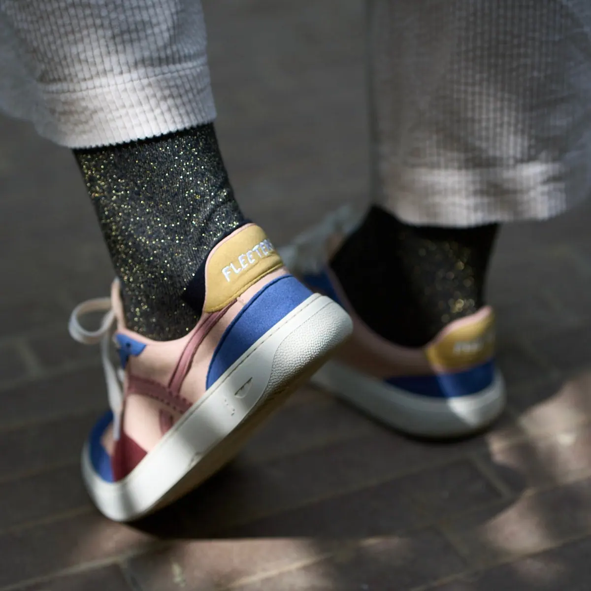 Босоногие кроссовки Fleeters Mango — синий и розовый, фото 3