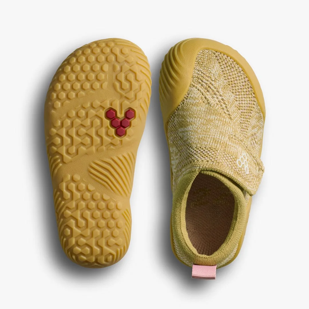 Кроссовки Vivobarefoot Motus Knit — для малышей, песочно-жёлтый, фото 2