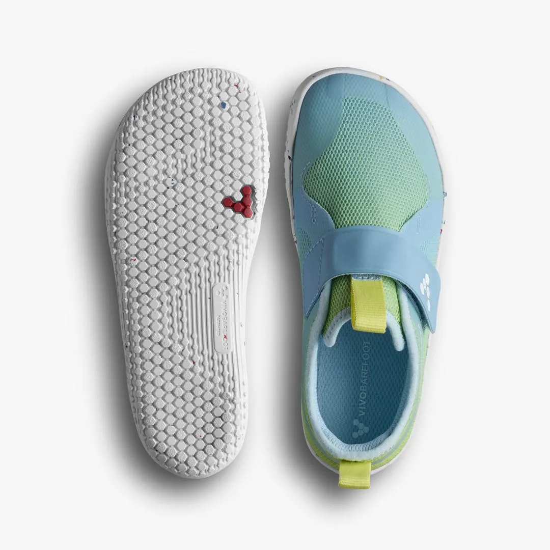 Кроссовки Vivobarefoot Primus Sport IV — детская модель, светлый голубовато-зелёный, фото 2