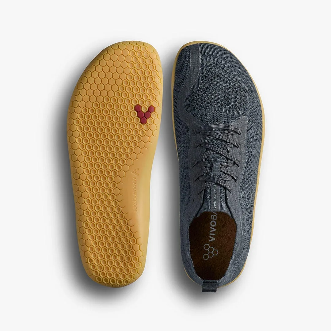 Кроссовки Vivobarefoot Primus Lite Knit Natural — мужская модель, чёрный, фото 2