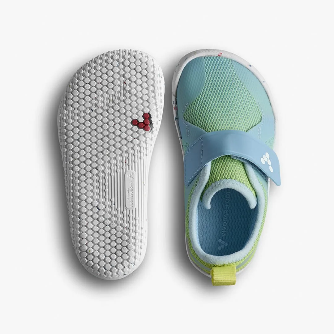 Кроссовки Vivobarefoot Primus Sport IV — для малышей, светлый голубовато-зелёный, фото 2