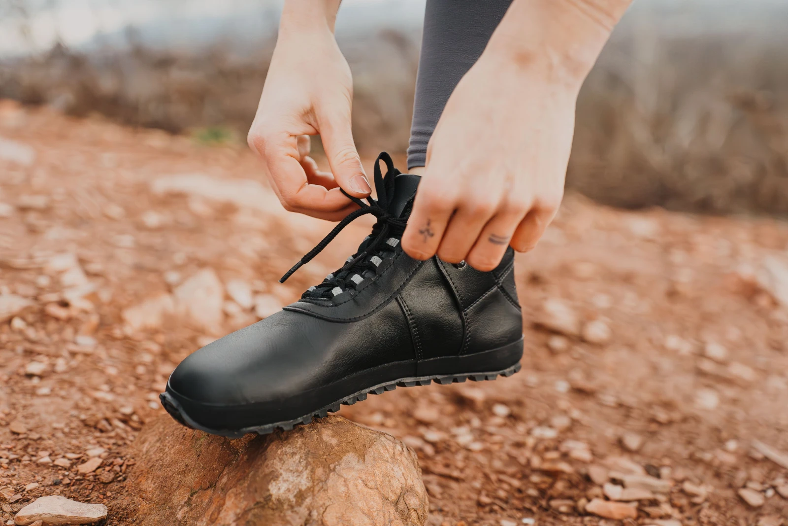 Ботинки Ahinsa Hiker Ankle Barefoot — чёрный, фото 12