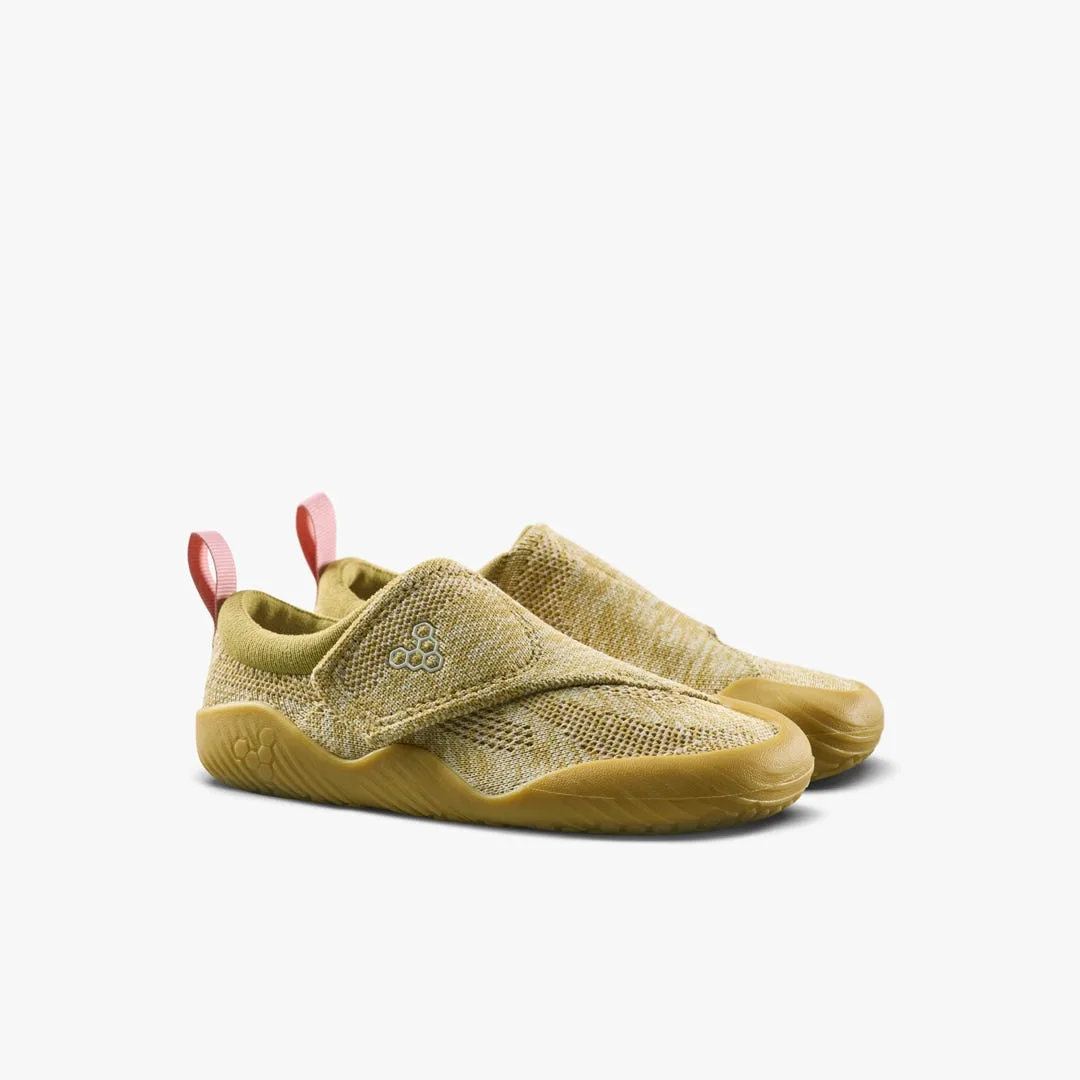 Кроссовки Vivobarefoot Motus Knit — для дошкольников, песочно-жёлтый, фото 4