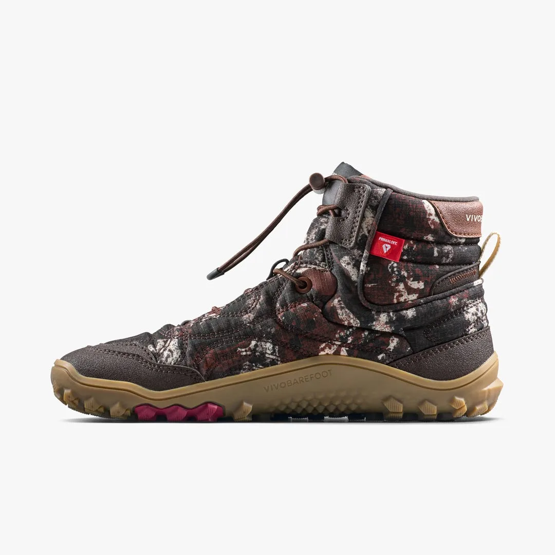 Ботинки Vivobarefoot Tracker Tova Mid — мужская модель, серо-коричневый с узором, фото 3