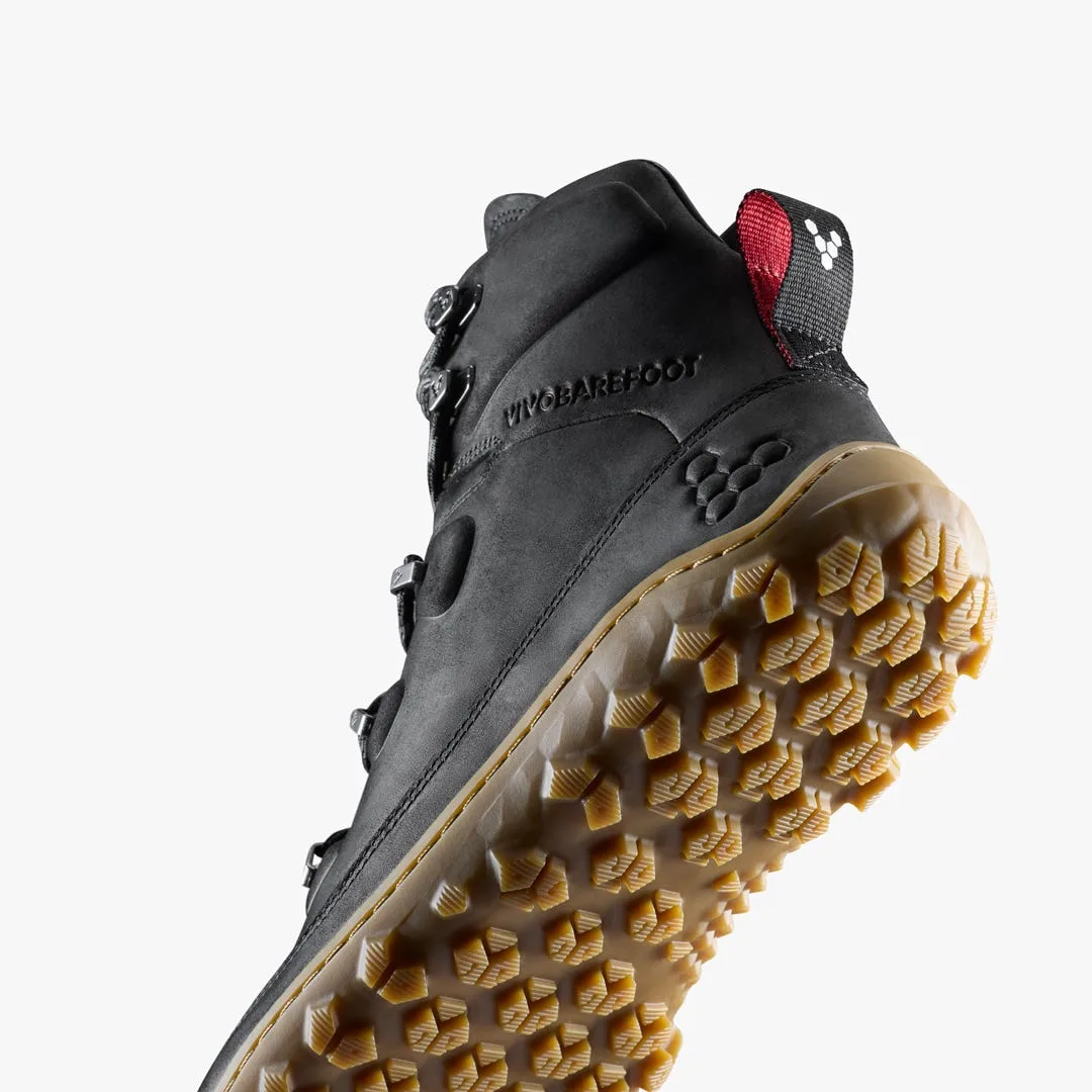 Ботинки Vivobarefoot Tracker Leather AT II — женская модель, чёрный, фото 6