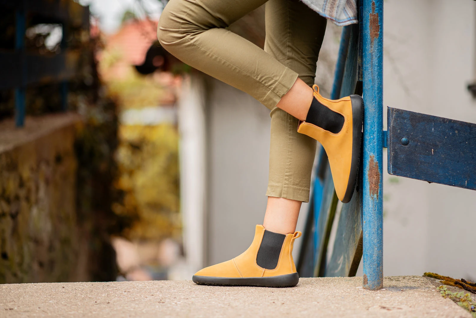 Ботинки Ahinsa Chelsea 2.0 Barefoot — горчичный, фото 13