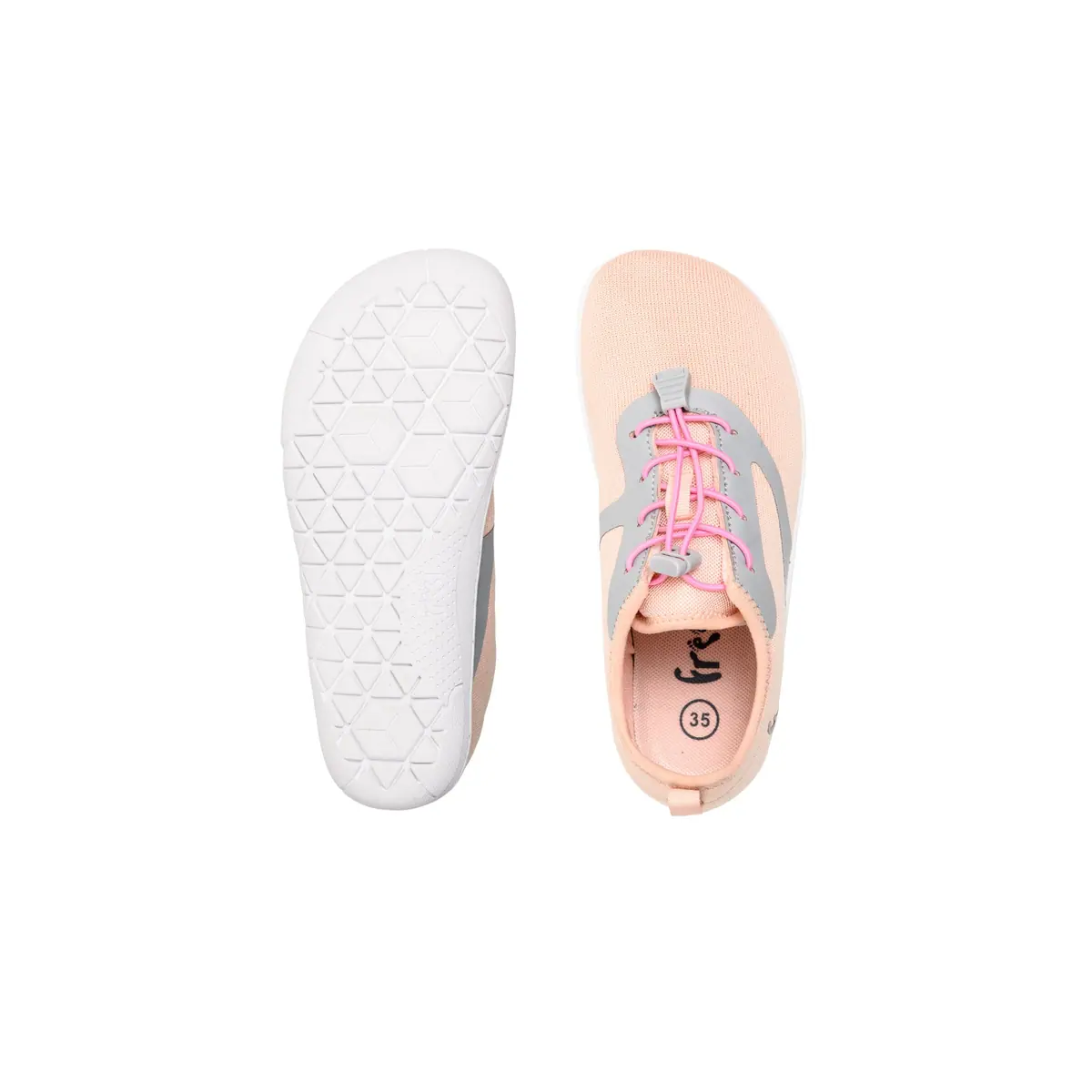 Детская босоногая обувь Freet Hoppee Junior (sizes 34-38) — Pink Grey, фото 2