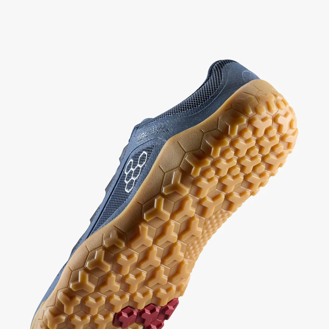 Кроссовки Vivobarefoot Primus Trail FG 3.5 — женская модель, синий с каучуковой подошвой, фото 7